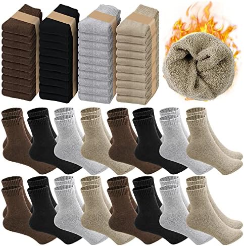 60 пара термички зимски чорапи топли чорапи за мажи и жени ладно време багажникот на чорапи за донации на донации Донацијата за