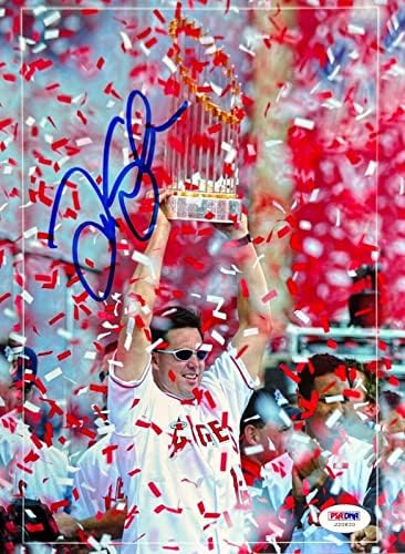 Тим лосос Анхајм Ангели потпишаа 8x10 Photo PSA J20820 - Автограмирани фотографии од MLB