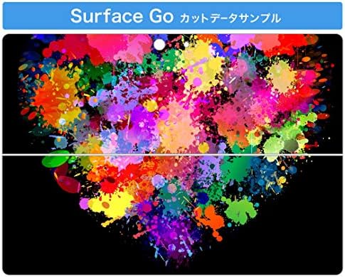 Декларална капа на Igsticker за Microsoft Surface Go/Go 2 Ултра тенки заштитнички налепници на телото 004561 боја шарено срце