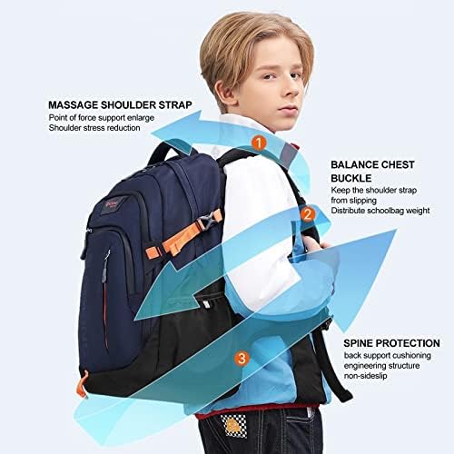 AOPMGOE Екстра голем ранец на лаптоп, 17,3 инчи анти -кражби Zippertravel со спречување на училишна торба за училишна торба