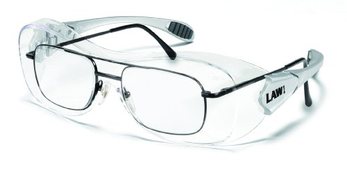 Закон за екипи над стаклениот поликарбонат чисти безбедносни очила за леќи против магла со хибриден црн храмски ракав