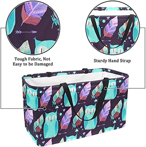Симпатична торба за намирници за намирници што може да се користи за намирници, што може да се склопи во корпа за печење корпа за