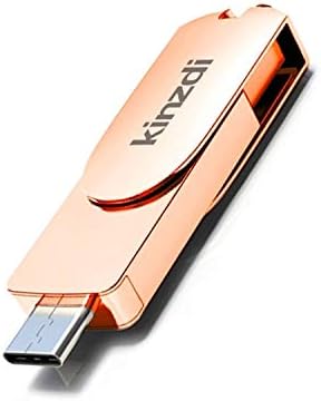 LUNCA 128GB USB 3.0 + Тип-C 3.0 Интерфејс Метал Твистер Флеш Диск V11 Лесен За употреба