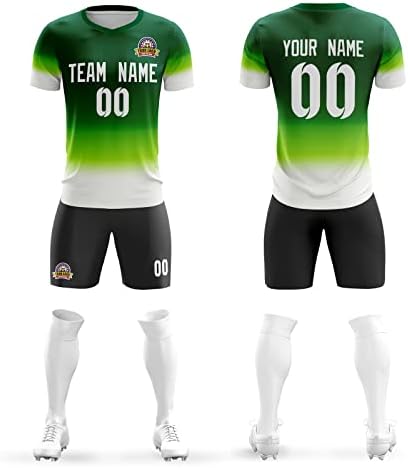 Персонализирани шорцеви во фудбалски дрес обичај за возрасни младински фудбалски кошули со лого на бројот на името на тимот