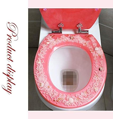 Wsmyzy го забави капакот на тоалетот за тоалетот кристално смола во домаќинството, универзална старомодна тоалетна плоча додатоци дебели тип