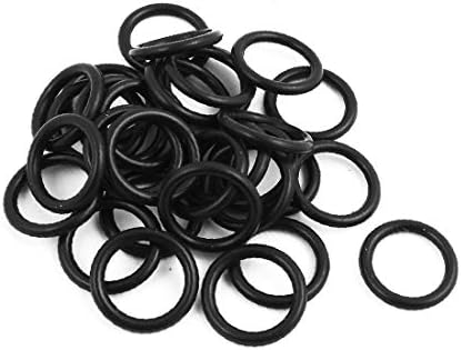X-Dree 30 парчиња црна 15ммкс2мм отпорна на масло запечатување прстен О-форма NBR гумени громи (30 Piezas Negro 15mmx2mm Anillo de Sellado