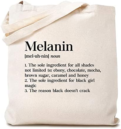 Tsiiuo Women'sенски меланин дефиниција платно торба смешна афро американска култура црна историја за еднократно шопинг платно