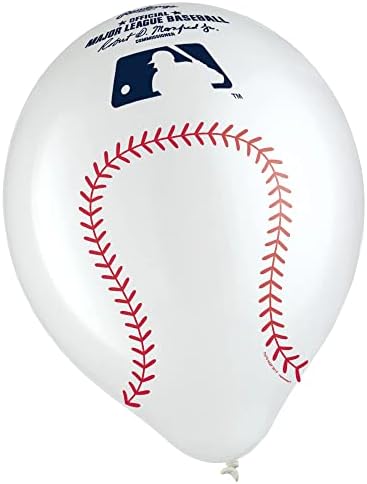 Ролингс Бејзбол Латекс Балони | Бело-12 | Пакување од 6