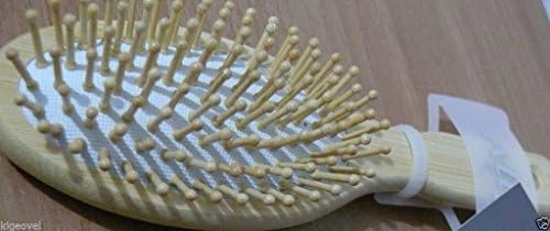 Четка за коса овална пневматска пневматска бамбус дрвена влакната: Мала сферична дрвена пина