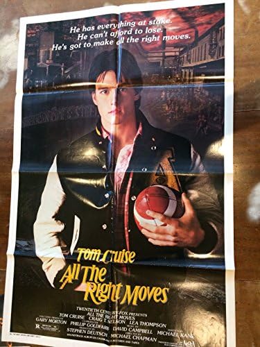 Том Круз во секси постер за сите вистински потези, гроздобер оригинален 1983 година со еден лист