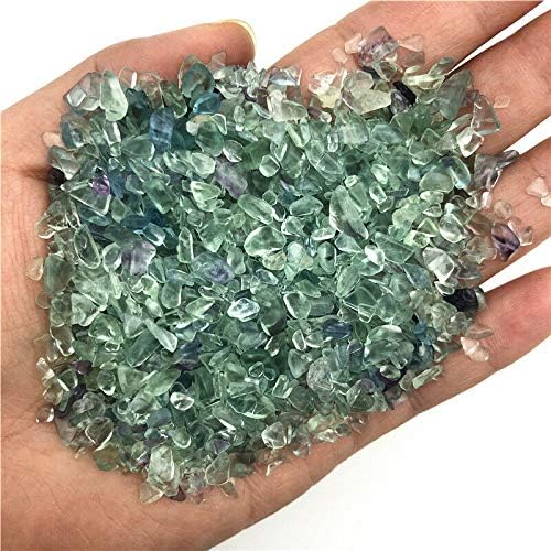 Laaalid XN216 50g 2-4mm Природно зелено флуорит кристален кварц чакалки ги исцеди заздравувањето природни камења и кристали Природни