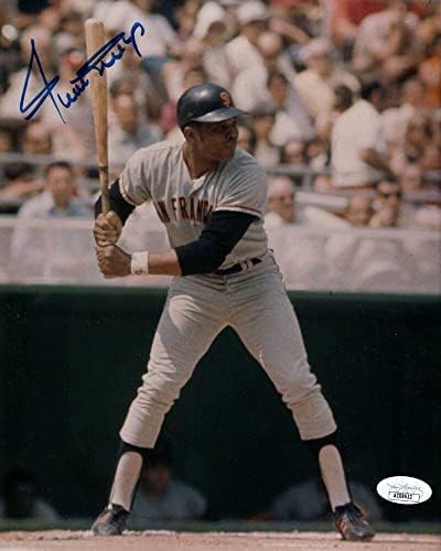 Вили Мејс потпиша автограмиран 8x10 Фото Сан Франциско гиганти JSA AC08622 - Автограмирани фотографии од MLB