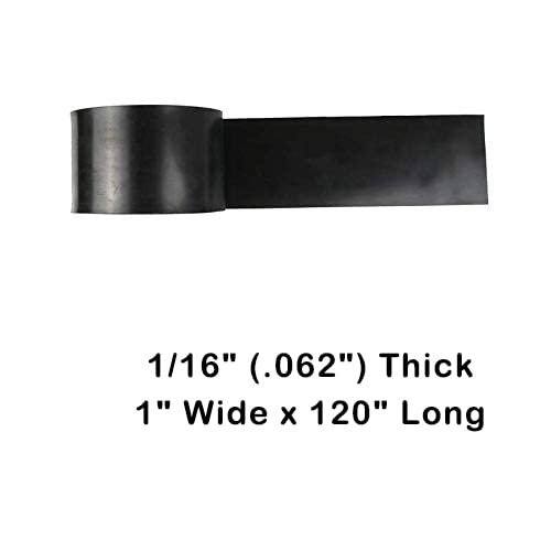 Цврсти гумени листови на Набован, ленти, ролни 1/16 дебела x 1 широка x 120 долга, тенка неопрена гума, совршен за материјал за заптивка