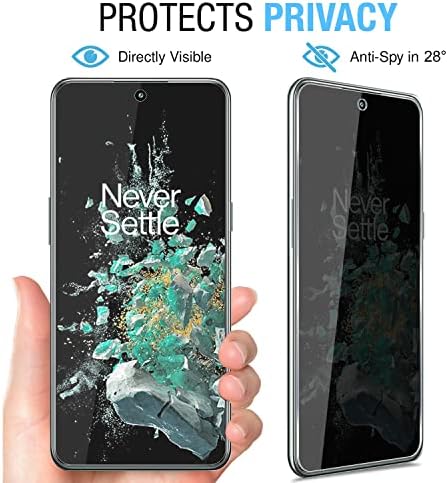 Anbzsign За OnePlus 10T 5G Со [2 Пакет] Заштитник На Објективот На Камерата и [2 Пакет] Заштитник На Екранот За Приватност, Анти-Шпион 9H Цврстина