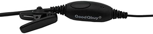 Goodqbuy g облик клип-уво Walkie talkie слушалки слушалки со PTT е компатибилен со Cobra Walkie Talkie MT200 MT525 MT550 PR375 PR385 CX105 CX112