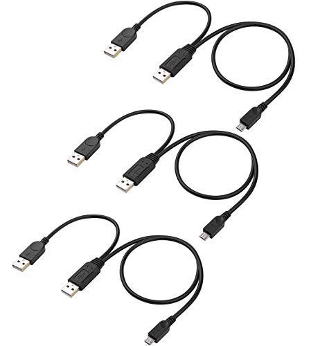 Замена на кабелот за напојување за Roku Express 4K+ 2021, ТВ стап 3 -ти gen/4k макс/лајт - двоен кабел за полнач на USB