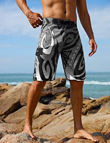 Машки Ковчези За Пливање Облека За Плажа Брзо Суво Печатено На Хаваи