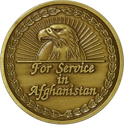 Воени Продукции Авганистан Кампања Служба Медал Предизвик Монета