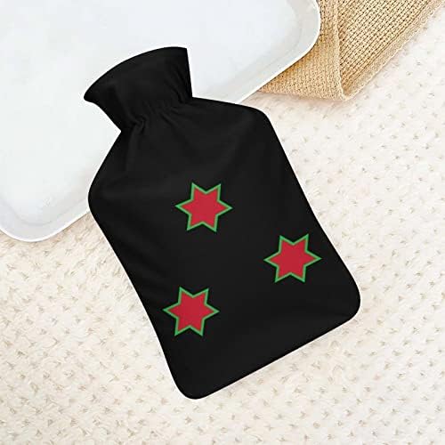 Лого на знамето Бурунди со топла вода шише со покритие симпатична гумена вреќа со топла вода топла вода за кревет софа