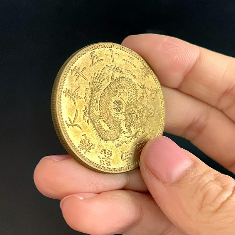 Бирото за машини фенгтијан Направи Античка Златна Монета Од Сребрен Долар Национален Стил Мал Подарок Ретро Монети Во 25 Та Година Од Гуангсу