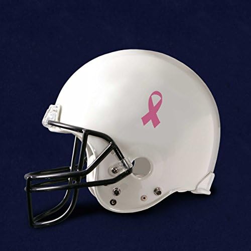 Рак На дојка Свест Фудбал Шлем Налепници-Розова Лента Налепници За Рак На Дојка Свест