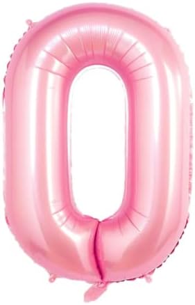 40 Инчен Бебе Розова Светло Розова Голем Број Балон Фолија Хелиум Лесно Надувување За Родендени, Дипломирање, Годишнини Од Венчавки,
