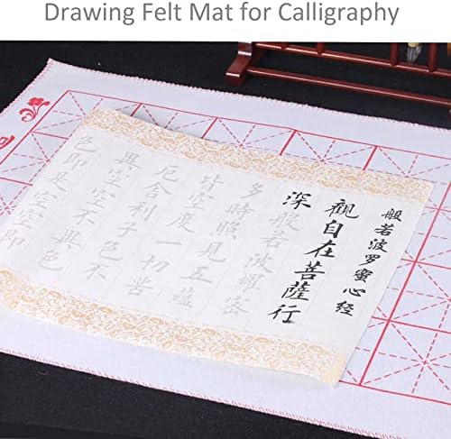 Кинеска кинеска калиграфија цртање почувствувал мат, слика на хартија Суми Ксуан, кинеска калиграфија суми хартија цртање Xuan хартија
