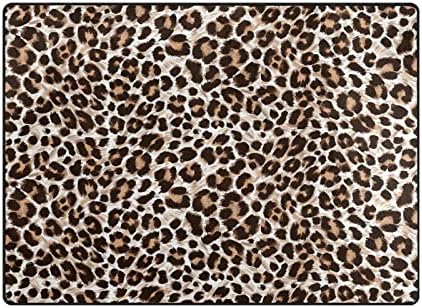 Baxiej леопард печати големи меки подрачја расадници плејматски килим за деца играат соба за спална соба дневна соба 80 x 58