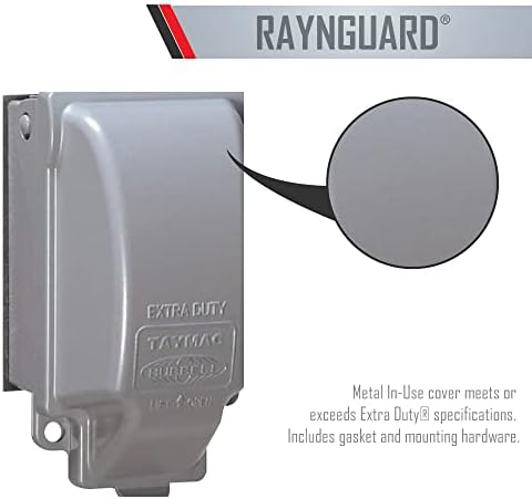 TayMac MX3200 Raynguard Дополнителни Должност Метал Водоотпорен Во Употреба Покритие, 1-Банда, Сива, 3,55 x 3,37 x 6,12 инчи