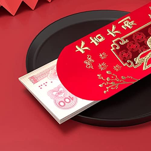 Кими 48 парчиња Кинески Црвени Пликови, Пликови За Подароци За Среќа, 2023 Кинески Новогодишен Пролетен Фестивалски Џеб, Годината На зајакот Хонг Бао завршува за нова