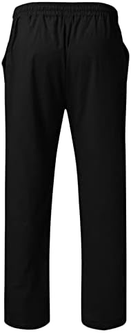 Мажи парчиња памучни постелнина сет Хенли кошула со долг ракав и обични панталони на плажа летни јога облеки класични костуми црно