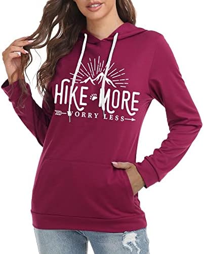 Јорлин жени пешачејќи планински графички атлетски кошули Смешно покачување повеќе загрижени помалку врвови за одмор