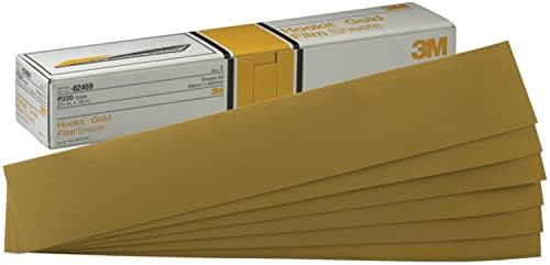 3М Хук Златен лист, 02470, П180, 2-3/4 во x 16 во, 50 чаршафи по картон