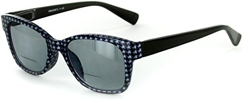 Aloha Eyewear Chex Bifocal Unisex Читање очила за сонце со рамки во форма на Houndstooth/Case