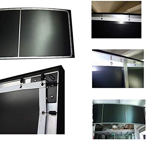 4K 16: 9 Бели ткаени акустични транспарентни прилагодени 3D криви фиксни рамка Проектор екран за екран за проекција на домашно кино