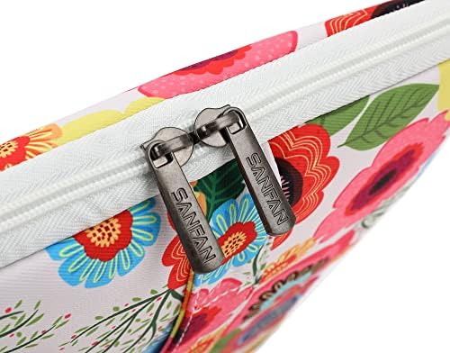 Заштитна торба за лаптоп за заштитен лаптоп Sanfan 360 ° со 2 џебови, капакот на лаптопот со рачка и лента за багаж за MacBook