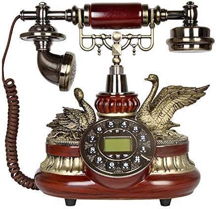 Ретро гроздобер Телефон Европски антички телефонски домаќинства фиксни телефонски телефонски ретро телефонски копче за бирање телефонска