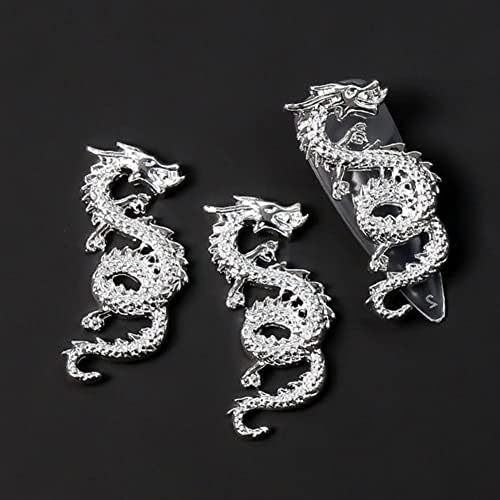 10 парчиња функционална легура на ноктите за украси Декоративни декорации за нокти на змејот Лесно да се залепат украси за легури за украси