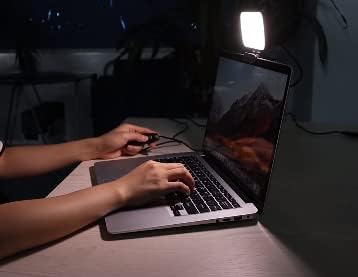 LED Клип Светло со 120 Светилка Монистра Прилагодливи За Учење Самоби Светло За Далечинско Работење За Видео Конференција Пренослив