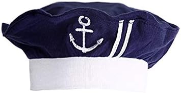 Stylesilove.com Бебе момче Марински морнар памук ромпер Ониси со капа и облеката за празници од 3 парчиња