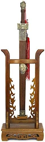 Стенд за меч на Јиванго, држач за вертикално прикажување за самурај меч Катана меч