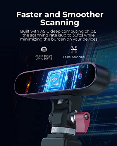 Скенер за 3Д скенер на 3Д-скенирање на 3Д, ASIC 30 FPS за 3Д печатење, преносен до 0,1 mm прецизен 3D скенер со камера во боја RGB