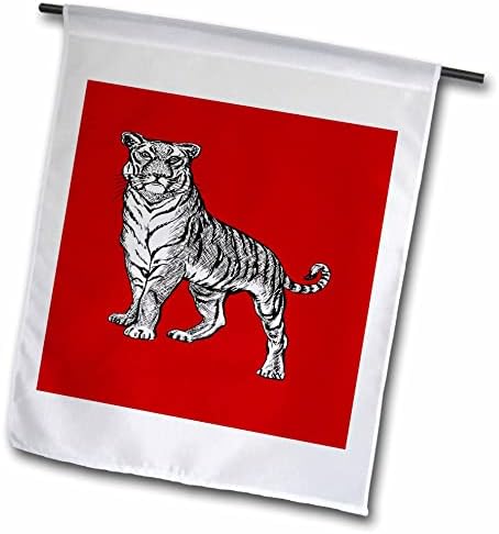 3drose тигарска линија уметност црта црно -бела уметност за тетоважи - знамиња