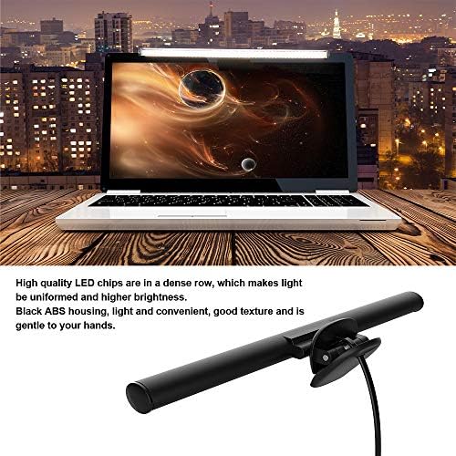 Runoob Екран Е-Читање Монитор Светлина LED Задача Светилка со 3 Режими ВО Боја USB Напојува Паметни Светилка За Заштита На Очите