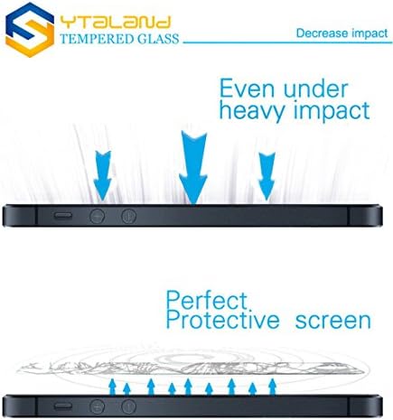 Ytaland [2 пакет] за Samsung Galaxy J7 SM-J710F заштитник на екранот 5,5 инчи, калено стакло анти-прстински отпечатоци, тенок заштитник