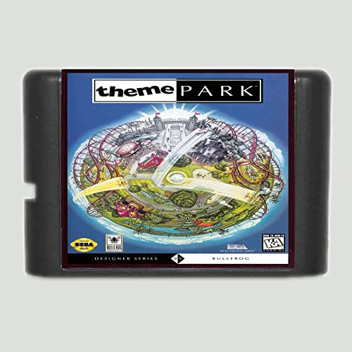 Тематски парк 16 бит картичка за игри за MD за Sega Mega Drive за Genesis-NTSC-J