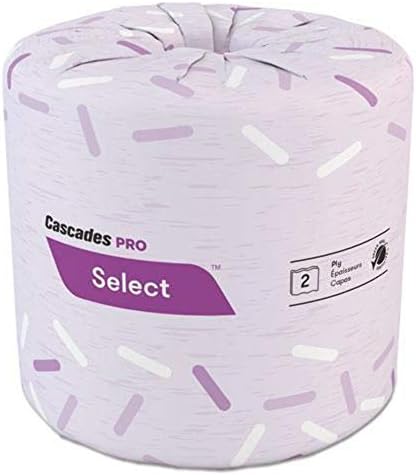 Каскади Pro B201 Изберете стандардно ткиво за бања, 2-ply, 4 5/16 x 3 1/4, 550/ролна, 80 ролна/картон