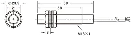 Баомаин М18 Фотоелектричен Сензор Дифузен Сензор За Рефлексија Прекинувач Е3Ф-ДС10Ц4 НПН БР 200ма Сензори Растојание 10см 3 Жици