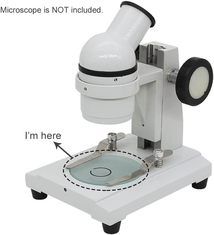 Лабораториски Микроскоп Додатоци Микроскоп Работна Фаза Проѕирна Плоча Матирана Работна Плоча Тркалезна Плоча Дијаметар 55мм