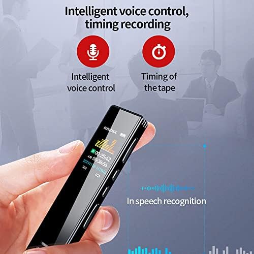Tbiexfl 16gb Дигитален Диктафон Аудио Рекордер Интелигентни Намалување На Бучавата Три-Сегмент Чувствителни Микрофон Рекордер